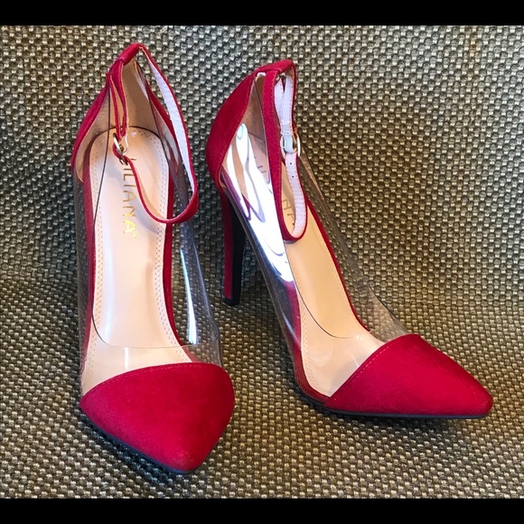 LILIANA red high heel pumps 8.5 - Picture 10 of 11